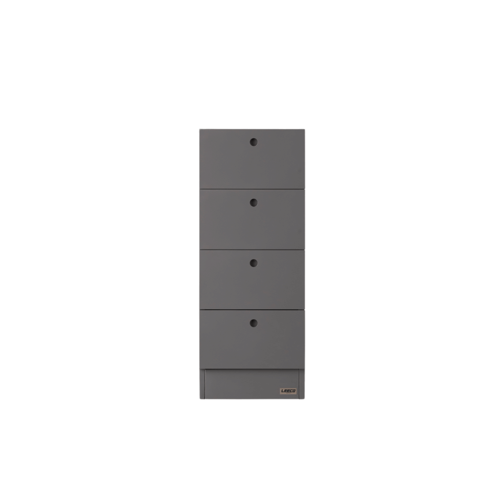 ตู้ลิ้นชักเหล็ก 4 ลิ้นชัก LEECO LC03-C CONCRETE GREY